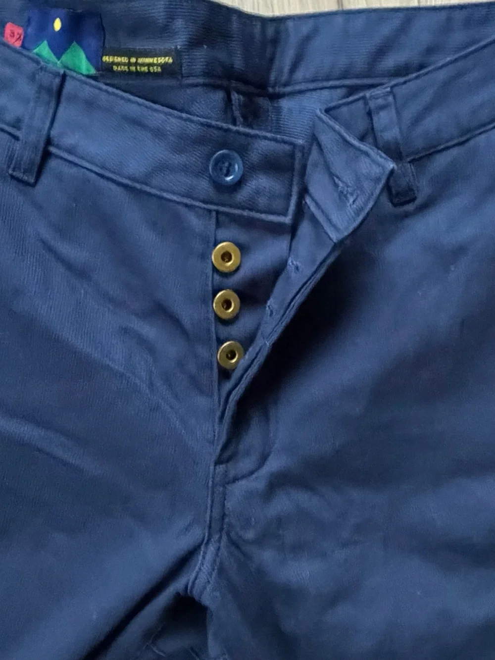 Askov Finlayson Double Knee Explorer Pants Japanese Canvas Size 33X28 Button Fly